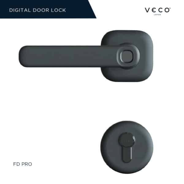 Veco FD Pro Digital Lock ที่ได้รับรางวัล reddot design award สีดำ