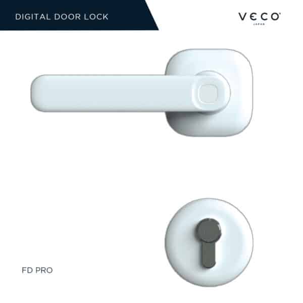 Veco FD Pro Digital Lock ที่ได้รับรางวัล reddot design award สีขาว